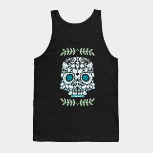 Floral Skull Tank Top